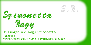 szimonetta nagy business card